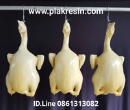 โมเดล ไก่ปลอม คอเชิด แบบขาว ไก่ตอน ตัวละ 1059 บาท ขนาด 3.5 โล กว้าง 20 ยาว 40 cm ไก่เรซิ่น ไก่ต้มปลอ