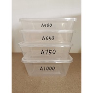 Plastic Food Container - A500/A650/A750/A1000 [50sets]