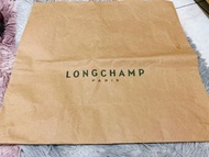 LONGCHAMP手提袋 禮品袋 禮盒袋 原廠 紙袋 包裝袋 送禮袋尺寸很大有折痕