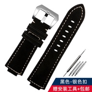 สายนาฬิกาหนังวัวนิ่มผิวหยาบเหมาะสำหรับ G-SHOCK คาสิโอ DW5600 GW-M5610 GW-B5600ผู้ชาย