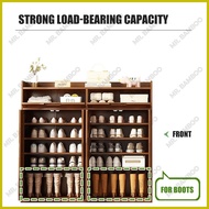 ◄ ▧ ▬ Mr.Bamboo Shoe Rack Bamboo Shoe Cabinet With Door Shoe Organizer Shoes Storage