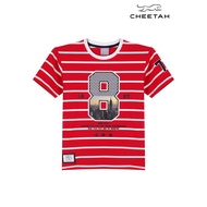 Cheetah Kids Boy Relaxed Fit Striped Knit Short Sleeves Crew Neck T-Shirt - CJ-94166