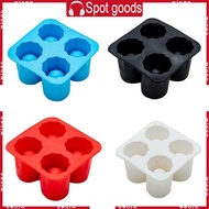 WIN Ice-Shot Glasses Mold Makes Ice  Tray Mold 4 Hole Shot Glasses Ice Mould Novelty-Gifts Ice Tray 