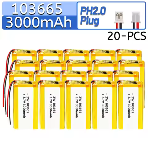103665 3.7V 3000mAh Lithium Polymer Battery For Open source console Miyoo Mini Plus Game machine bat