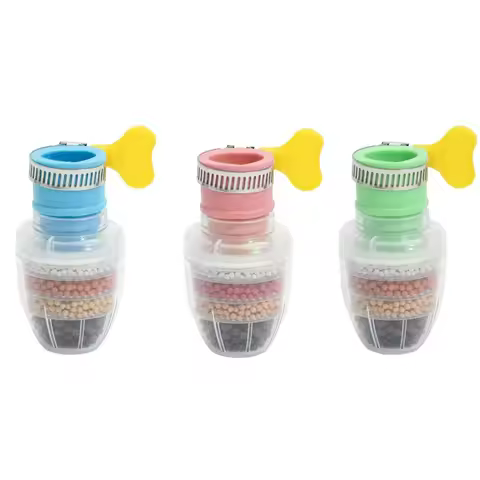 Faucet Water Filter Household Retractable Rotatable Splash-proof Small Shower Water Filter Ordinary 