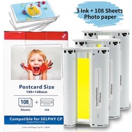 Replacement Canon Selphy CP1300 Paper And Ink, KP-108IN KP108 Paper For Canon Selphy Cp1300 CP1200 C