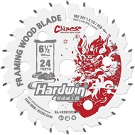 MATA HARDWIN - 6.5 Inch 24T Chinese Dragon Wood Saw Blade 165x1.5/1.0x20 mm – Fast & Sharp Circular 