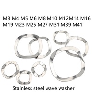 10/50Pcs 304 Stainless Steel Three Wave washers Spring Washer M3 M4 M5 M6 M8 M10 M12 M14 M16 M19 M23 M25 M27 M31 M39 M41