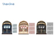 [Shamjina] Wooden Book Read This Year Counter,Home up to 999 Bookshelf Decoration,Library Present fo
