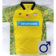 YONEX 10230EX LEE CHONG WEI 2018 SEASON Men's Yellow Shirt Size XL