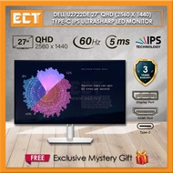 Dell U2722DE 27" QHD (2560 x 1440) Type-C IPS UltraSharp LED Monitor