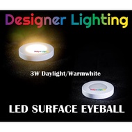 Designer Lighting 3w 5w LED Surface Eyeball LED Spotlight Ceiling Light Lampu Eyeball Lampu Spotligh