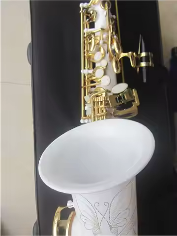 2025 New Saxophone E Flat Alto High Quality white Alto Saxophone With case Professional Musical Inst
