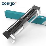 ZoeRax 12-Port Cat6 Patch Panel Wall Mount Included 89D Bracket Vertical or Horizontal Installation 