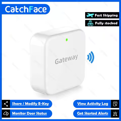 TTLock App Electronic WiFi Control Gateway Hub On Store Black Color G2 Version