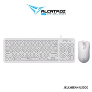Alcatroz JellyBean U2000 USB Wired Keyboard and Mouse Combo
