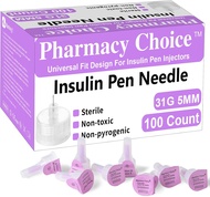 31G 5MM (3/16’’) Insulin Pen Needles Diabetic Needles for Insulin Injections 100 Count Universal Fit