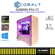 Cobalt Gaming Desktop PC IT02 - AMD Ryzen 5-5500 - RTX 3050 8GB - 16GB DDR4 RAM - 1TB SSD (2Yrs Pickup)