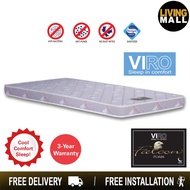 Living Mall VIRO Falcon Foam Mattress in 4" Thickness Medium Firm
