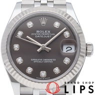 勞力士 Datejust 31 男童腕錶 Jubilee 10P 鑲鑽 Datejust 31 278274G 帶盒保固卡 K18WG/SS 男士腕錶 深灰色 成色極佳 [全新]