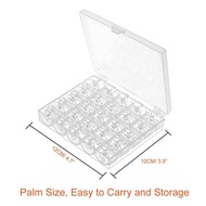 50 Pcs Sewing Machine Bobbins with Case for Brother Singer Janome Ready Stock
