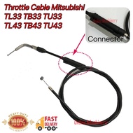 Mesin Rumput Throttle Cable Mitsubishi TL33 TL43 TB33 TB43 TU33 BG330 BG430DT Ogawa Harz Omc Brush C