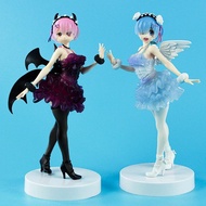 Re:Zero - Starting Life in Another World Anime Angel Rem Figure Demon Ram Figurine Display