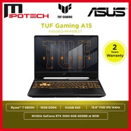 ASUS TUF Gaming A15 FA506Q-MHN063T 15.6” FHD 144Hz Gaming Laptop (Ryzen 7-5800H, 16GB, 512GB SSD, RTX3060 6GB,W10)