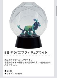 Pokemon寶可夢比卡超一番賞 B賞太樂巴戈 斯水晶球燈