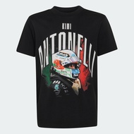 adidas Motorsport เสื้อยืดพิมพ์ลาย MERCEDES - AMG PETRONAS FORMULA 1 TEAM KIMI ANTONELLI เด็ก สีดำ K