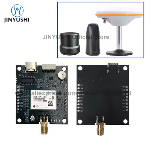 GNSS Receiver RTK Module cm-level Position Base Rover USB-C Board GPS Glonass Beidou Galileo ZED-F9P