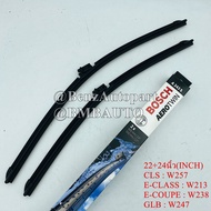 ️ถามก่อนสั่ง️ BENZ ใบปัดน้ำฝน (คู่ 22+24 นิ้ว) E-CLASS(W213,W238) CLS(W257) GLB(W247) ยี่ห้อ BOSCH A