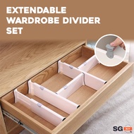 [SG SELLER] Extendable Drawer Divider | Drawer Organizer Drawer Organiser Drawer Partition | Closet Organizer Wardrobe