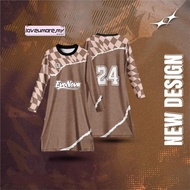 Baju Muslimah Labuh Jersey Muslimah Custom Name Number Jersey Muslimah Sportwear Plus Size Jersey Mi