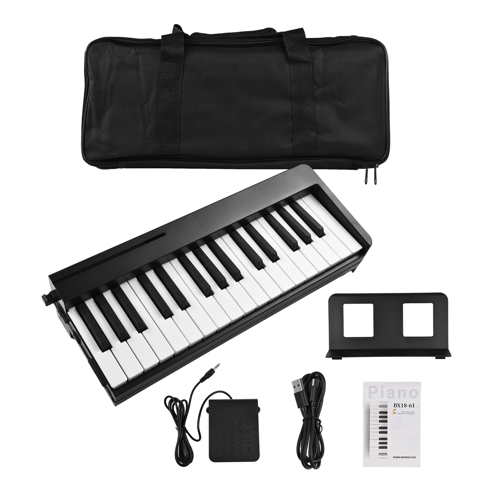 new 61-Key Foldable Electronic Piano Multifunctional Electronic Organ 61 Keys Sensitive Piano Keyboa