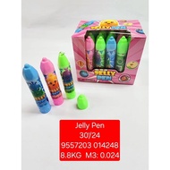 30Pcs Jelly Pen 🖊️ Mix Blueberry / Strawberry / Apple Flavor (±6g x 30Pcs)