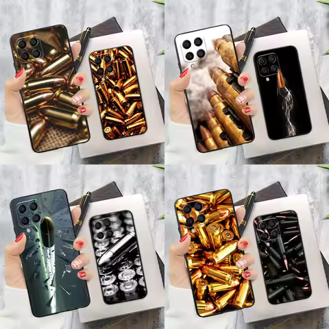 Military Gun Bullets Collage For Samsung Galaxy M34 M54 M14 M53 M33 M13 M12 M32 M52 M20 M15 M55 M21 