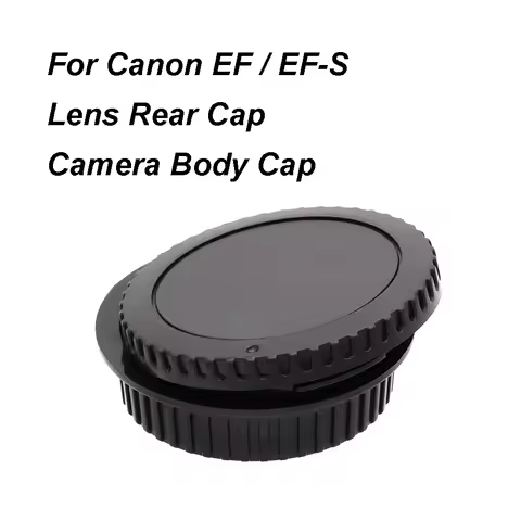For Canon EOS EF / EF-S Lens Rear Cap or Camera Body Cap or Cap Set Plastic Black Lens Cap Cover Lid