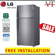 LG GN-C702HLCC 509L Top Freezer 2 Door Inverter Linear Compressor, Inverter Fridge Peti Sejuk