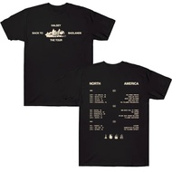 T-shirt Halsey Back To Badlands Tour, baju gaya pop Harajuku untuk lelaki dan wanita. Hadiah untuk p