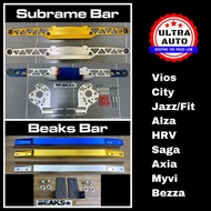 Subframe Bar Beaks Blackworks Perodua Axia Bezza Proton Saga BLM FLX Toyota Vios Honda City Jazz