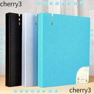 CHERRY Display Book, D-Shaped Binder PP A4 File Folders,  Waterproof 4 Hole Ring Binder Folder Schoo