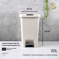 Tempat Sampah Injak N57 Tong Sampah Dapur Kamar Berpedal 20L
