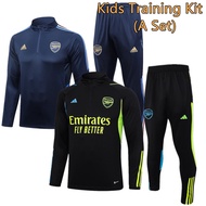 Arsenal Kids Long Sleeve Football Training Kit 23-24