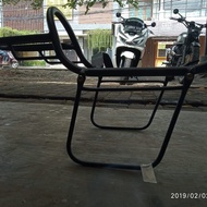 Backrack with Kawasaki W175 Side Bag bracket