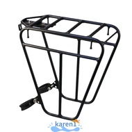 KAREN Mountain Bike Cargo Rack, Steel Bike Repair Stand Accessory 25KG Capacity Bicycle Parking Rack