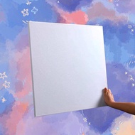 🇲🇾 Square Canvas Rectangle Canvas Painting Canvas 11 Sizes Board Cotton Stretched 15x15cm 20x20cm 30