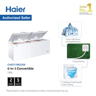 Haier 750L Chest Freezer 6 in 1 Convertible (Freezer<>Fridge)