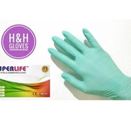 Quality! Superlife teal Nitrile Rubber gloves /N Nitrile superlife teal/100-Nitrile Rubber gloves/Ni