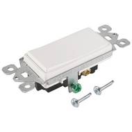 3 Way Light Switch White 4 Pack Three Way Switch Rocker Switch 15A 120/277V On/Off Rocker Paddle Int